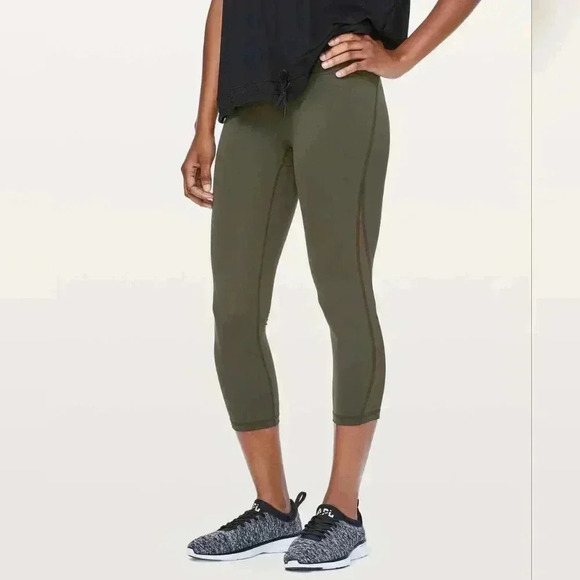 Lululemon Athletica Olive Green Leggings - Picture 2 of 15
